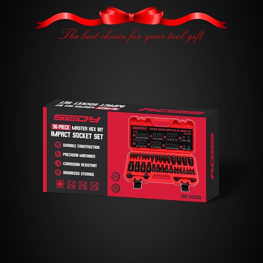 no.5 　1984xFRAMeWORKXPAYDAY 38 Hex Bit Impact Socket Set: 36-Piece with 4 Adapters, 1/4